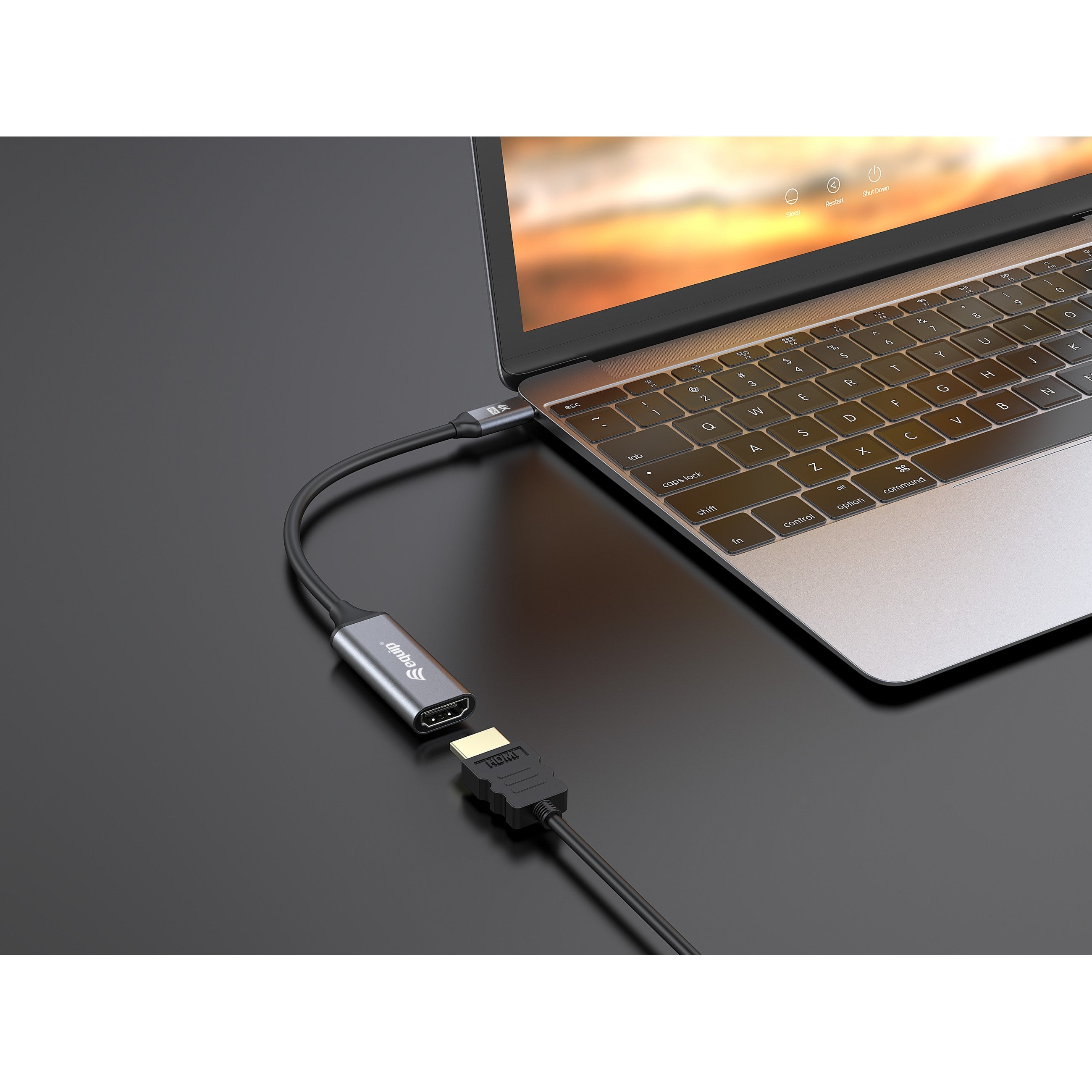 Equip Adapter USB-C -> HDMI 2.0 4K60Hz 0.15m gr