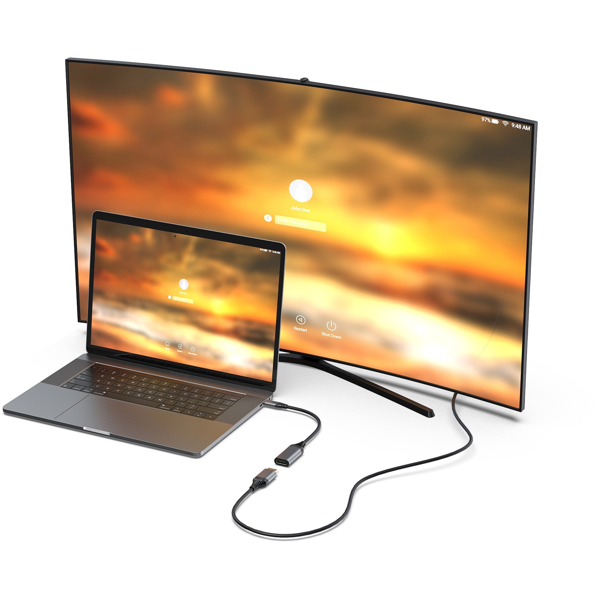 Equip Adapter USB-C -> DisplayPort 1.4 8K60Hz 0.15m gr