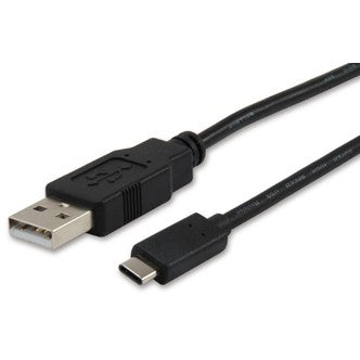 Equip Kabel USB-A 2.0 -> C St/St 1.00m 3A 480Mbps sw Polybeutel