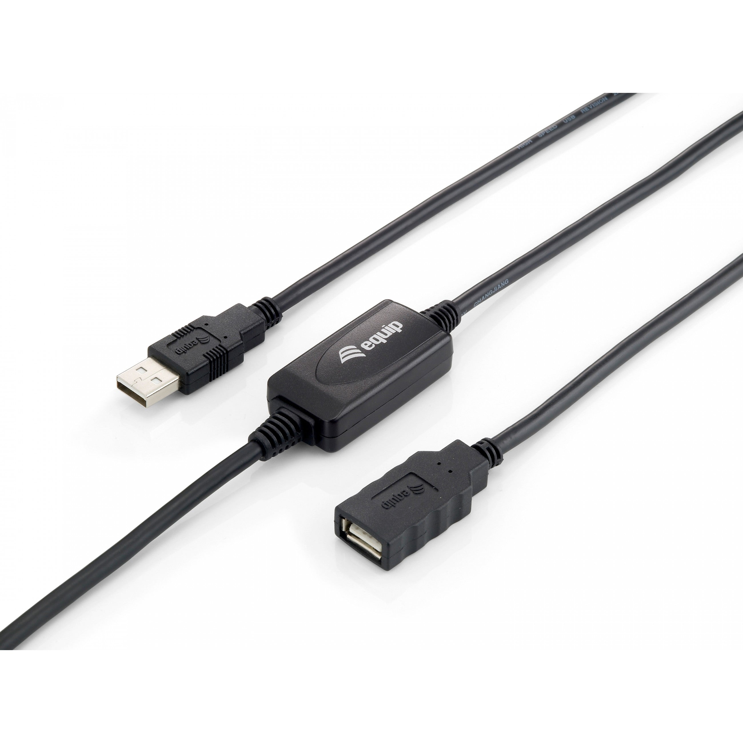 Equip Kabel USB-A 2.0 -> A Verl. St/Bu 10.00m 480Mbps akt.sw