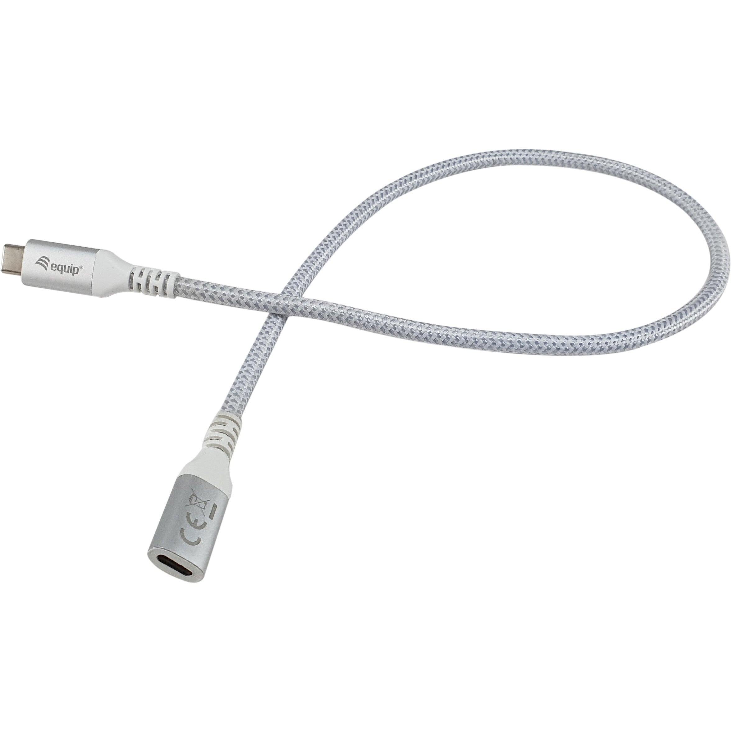 Equip Kabel USB-C 3.2 -> C Verl. St/Bu 0.50m 5A 4K/60Hz ws