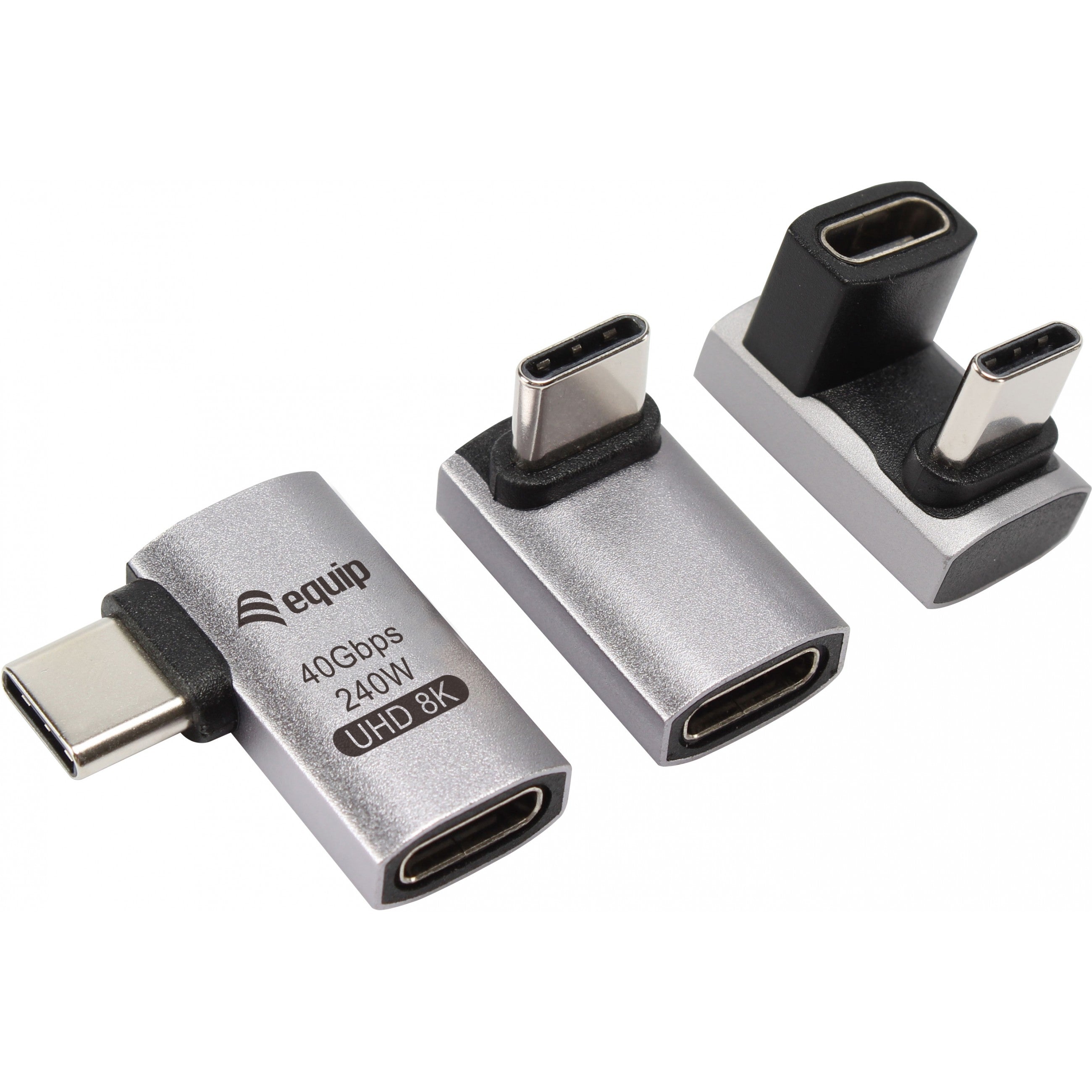 Equip Adapter USB 4.0 -> USB-C 40Gbps. 240W PD. 3er-Pack gr