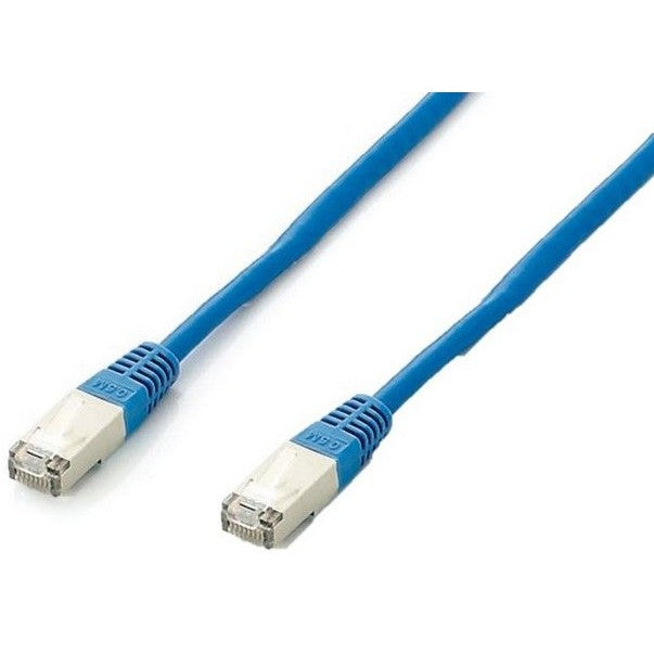 Equip Patchkabel Cat6A S/FTP 2xRJ45 5.00m blau Plat.LSZH Polybeutel