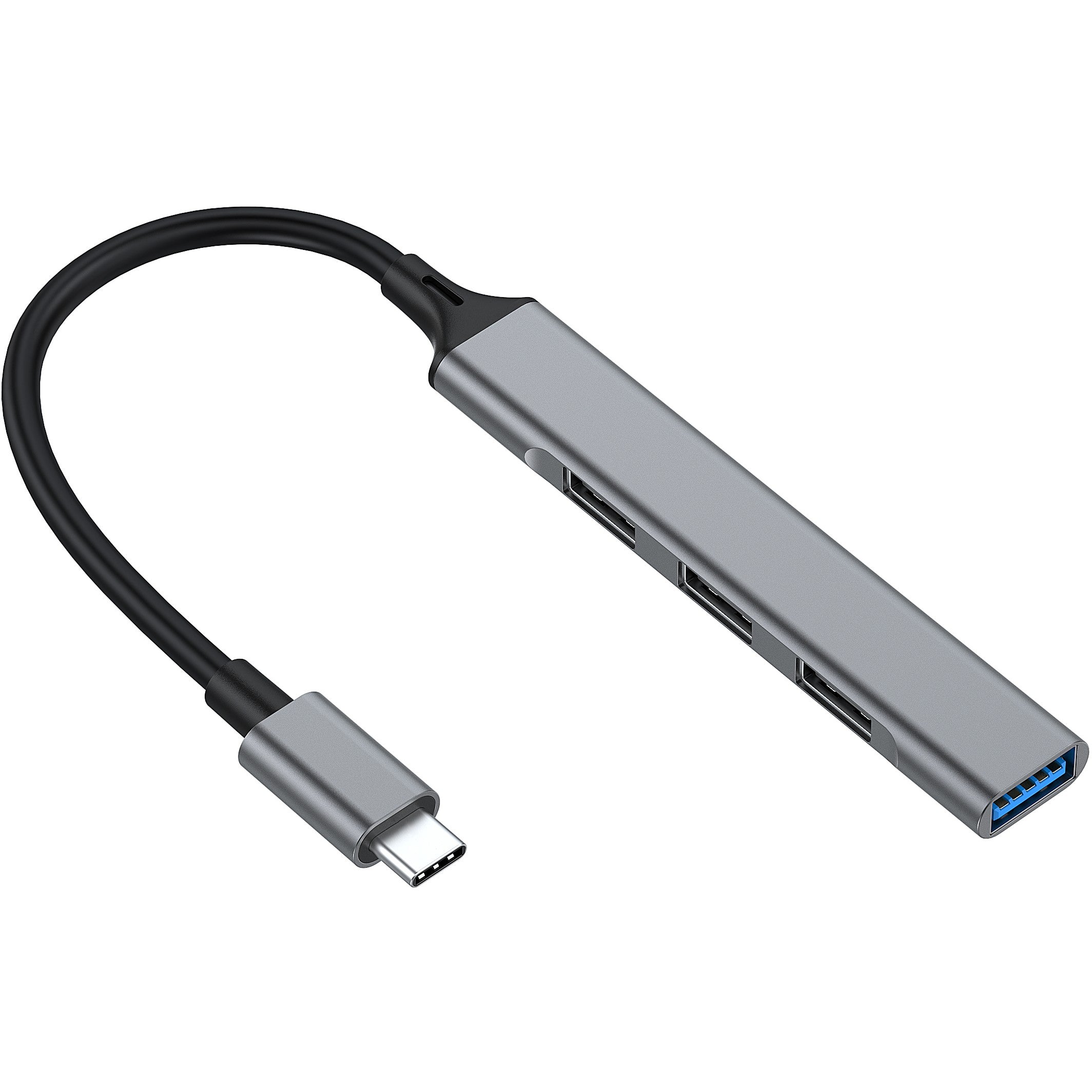 Equip USB-Hub 4-Port 3.0/C->1x3.0 3x2.0 5Gbps o.Netzteil gr