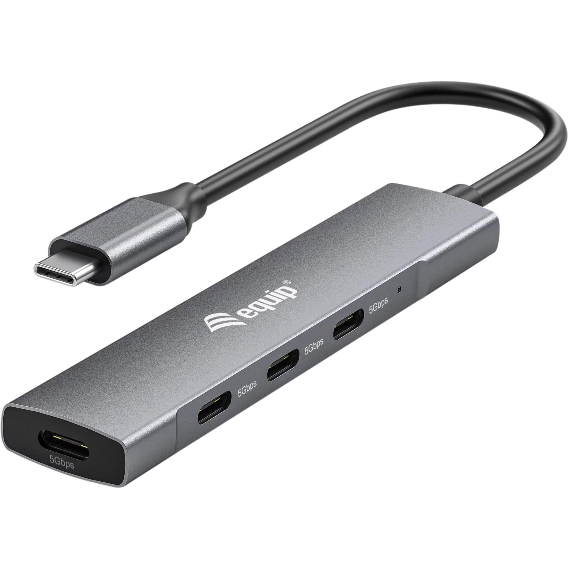 Equip USB-Hub 4-Port 3.2/C->4x3.0 5Gbps o.Netzteil gr