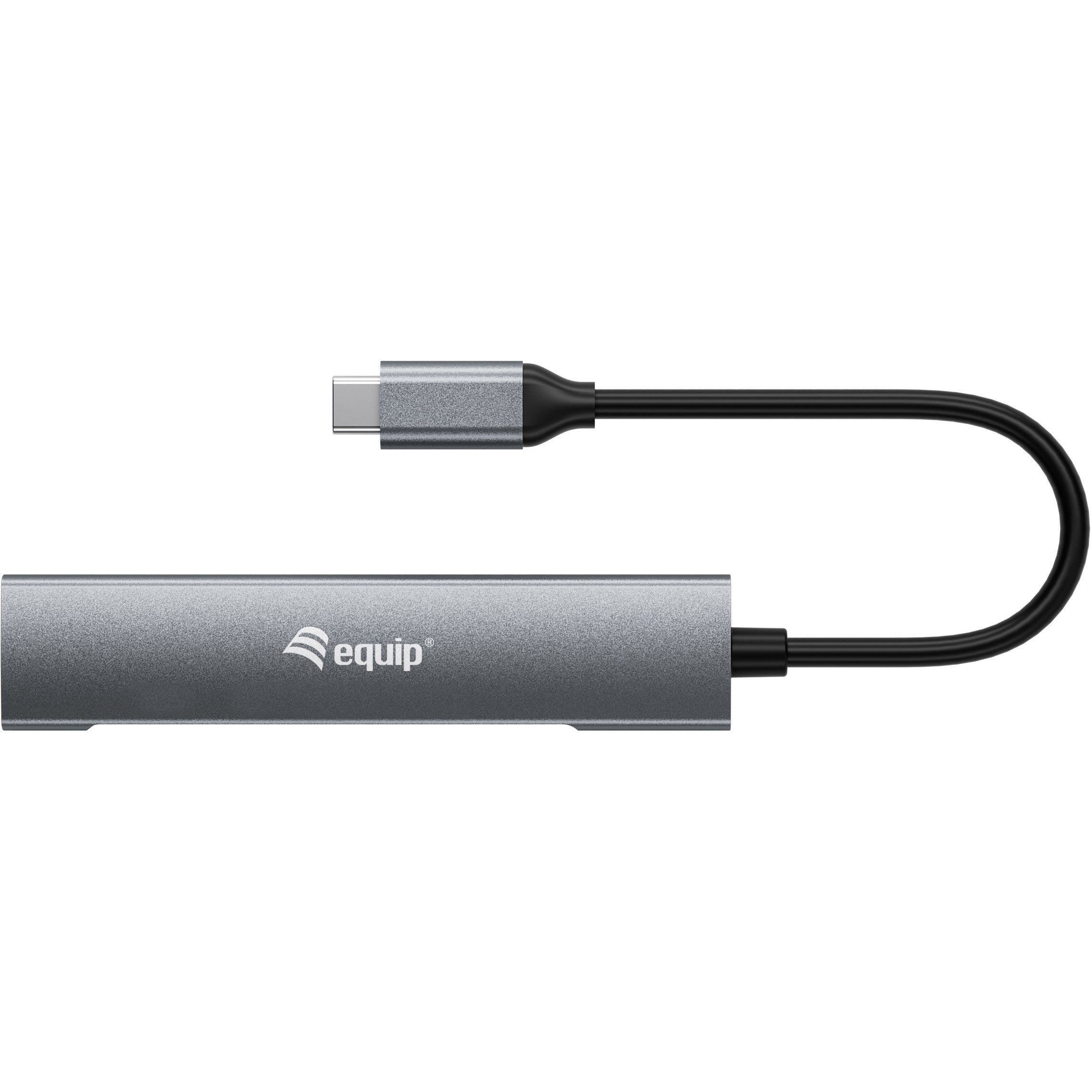 Equip USB-Hub 4-Port 3.2/C->4x3.0 5Gbps o.Netzteil gr