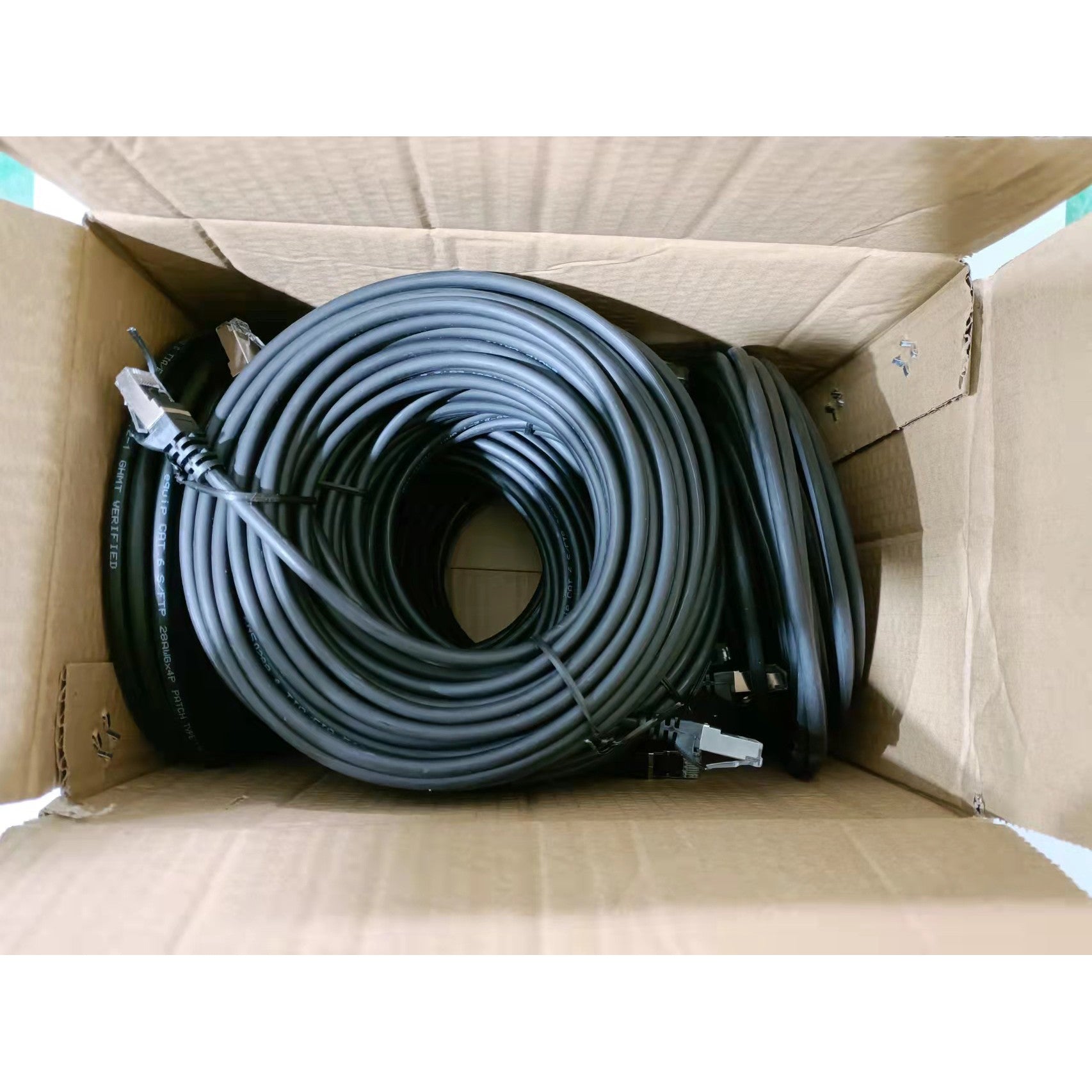 Equip Patchkabel Cat6 9x/set S/FTP 2xRJ45 10.00m sw LSZH