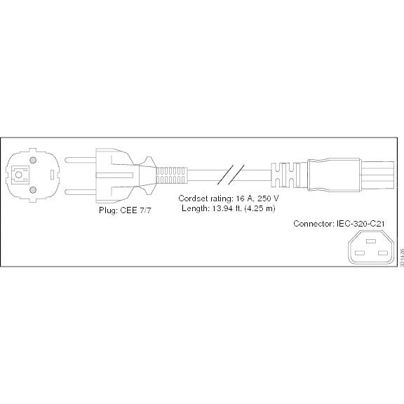 Cisco POWER CORD FOR AC