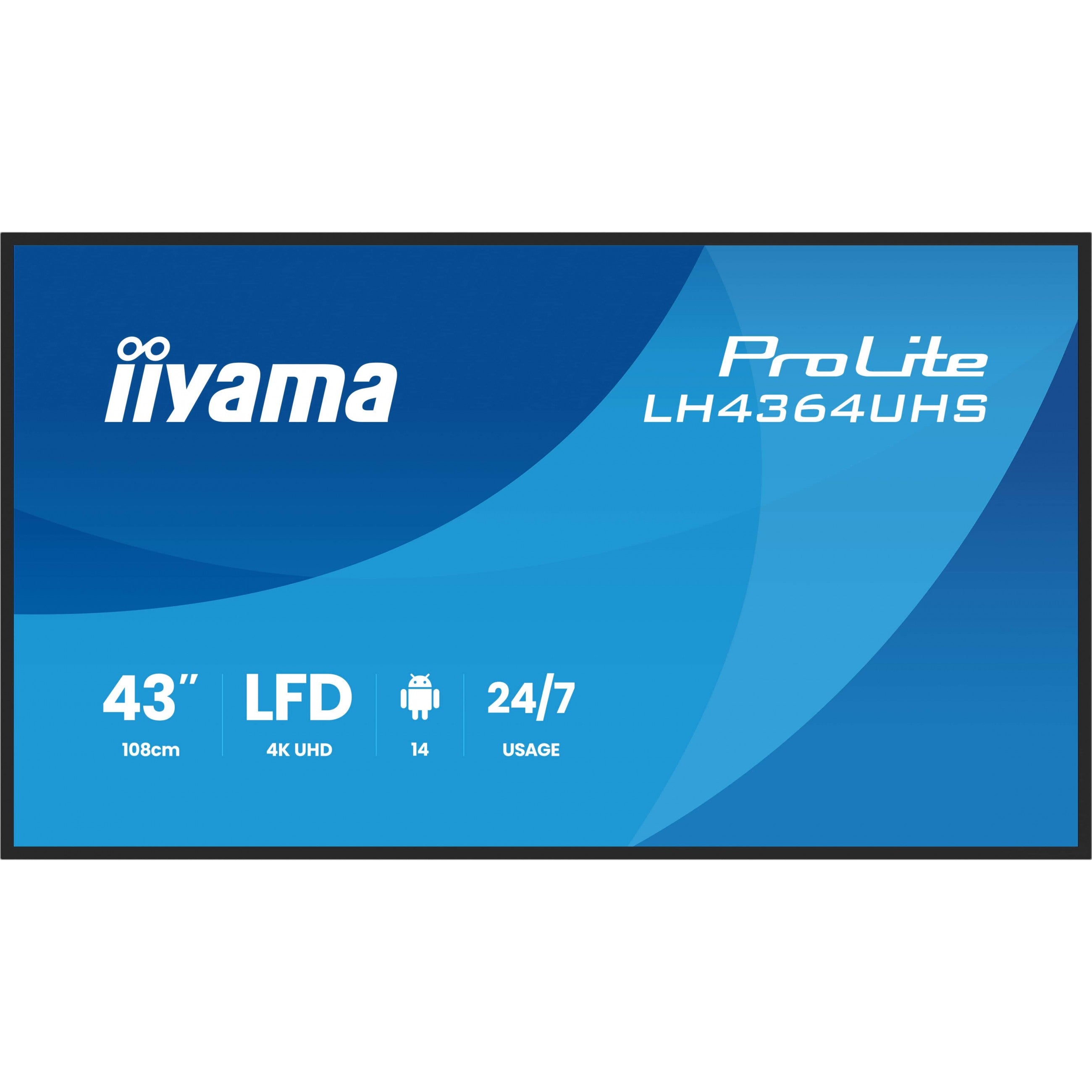 iiyama LH4364UHS-B1AG 43 IN LCD UHD