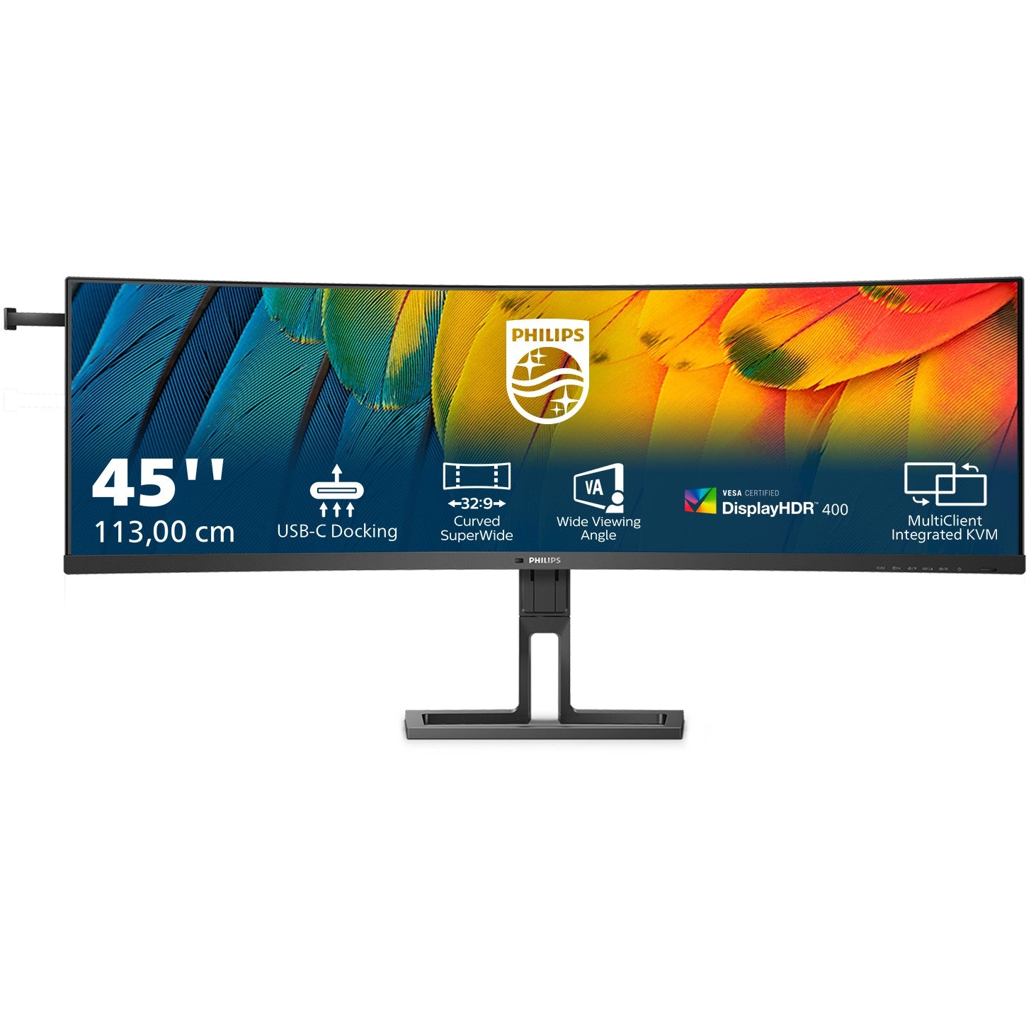 Philips 113.0cm(44.5") 45B1U6900C 32:9 2xHDMI+DP+USB-C Curv. retail