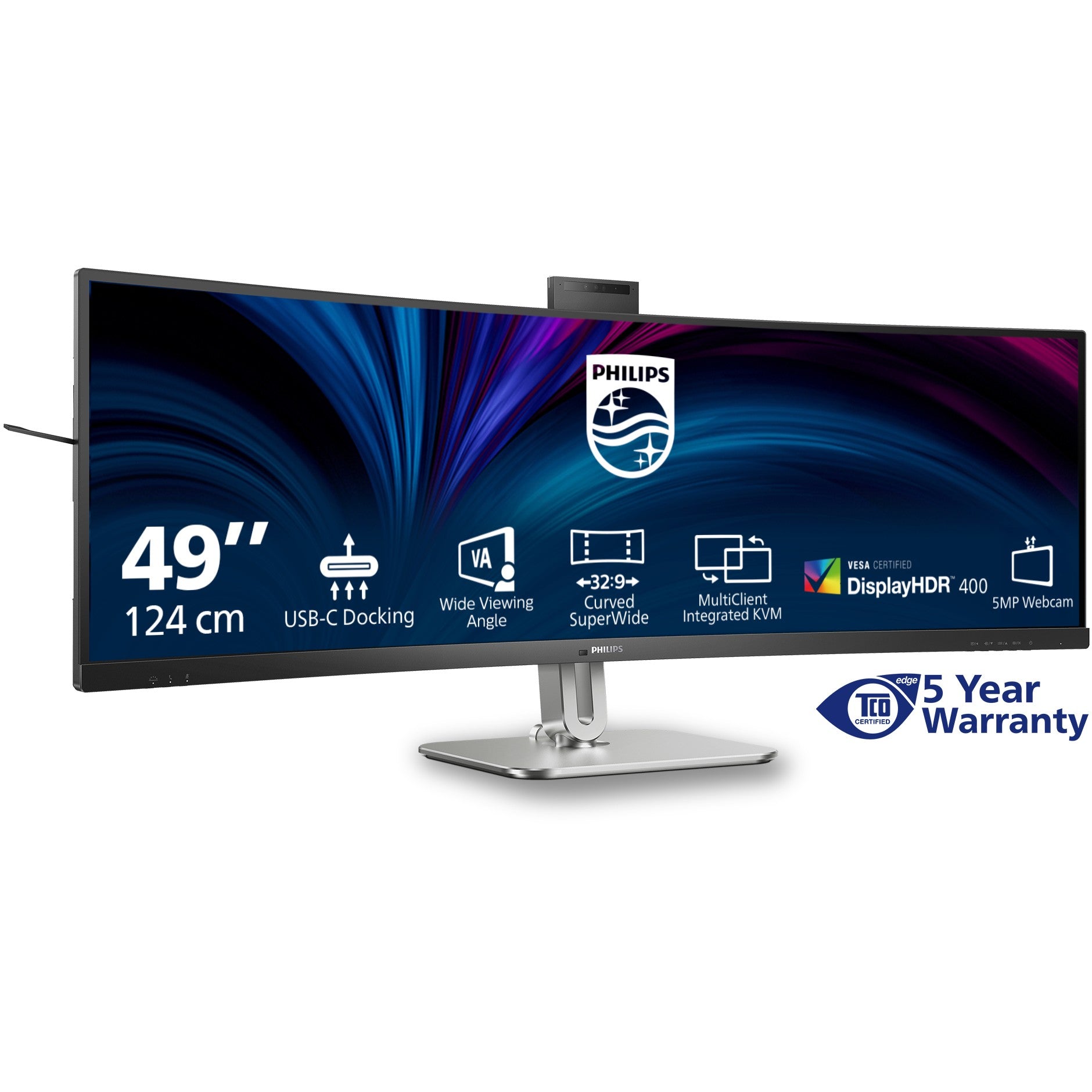 Philips 124.0cm(48.8") 49B2U5900CH 32:09 2xHDMI+DP+USB-C Web