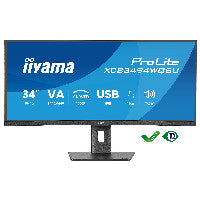 iiyama 86.7cm (34") XCB3494WQSU-B1 21:9 2xHDMI+DP+USB Curv – Ansicht 2