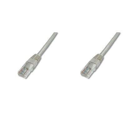 DIGITUS Patchkabel Cat5e U/UTP 2xRJ45 5.0m CCA grau Hebels. Polybeutel