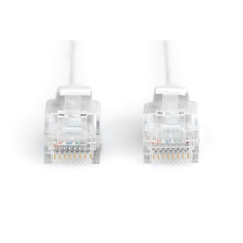 DIGITUS CAT 6 U/UTP Slim Patchkabel. 1m. grau