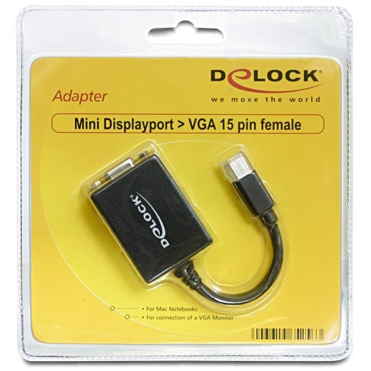 DELOCK Adapter DP mini-St > VGA-Bu black