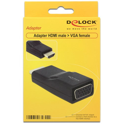 DELOCK Adapter HDMI-A Stecker > VGA Buchse Premium