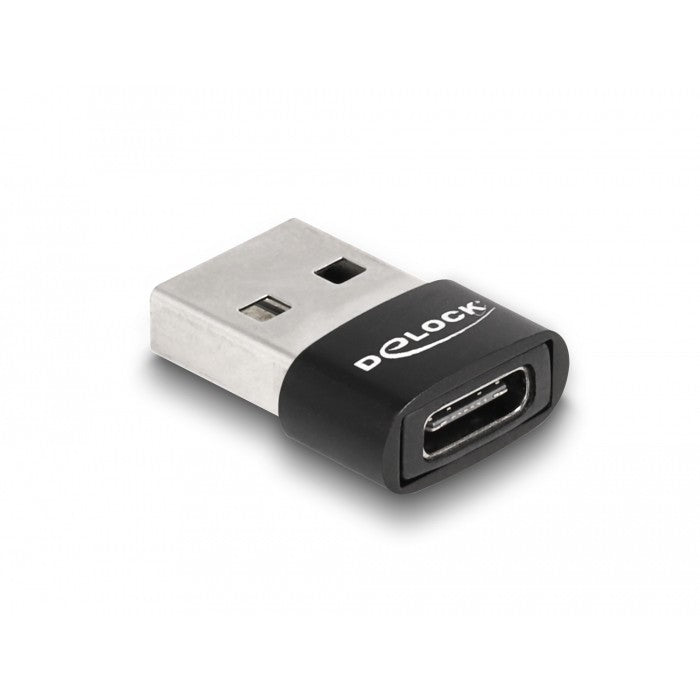 DELOCK USB 2.0 Adapter USB Typ-A St > USB Type-C Bu schwarz