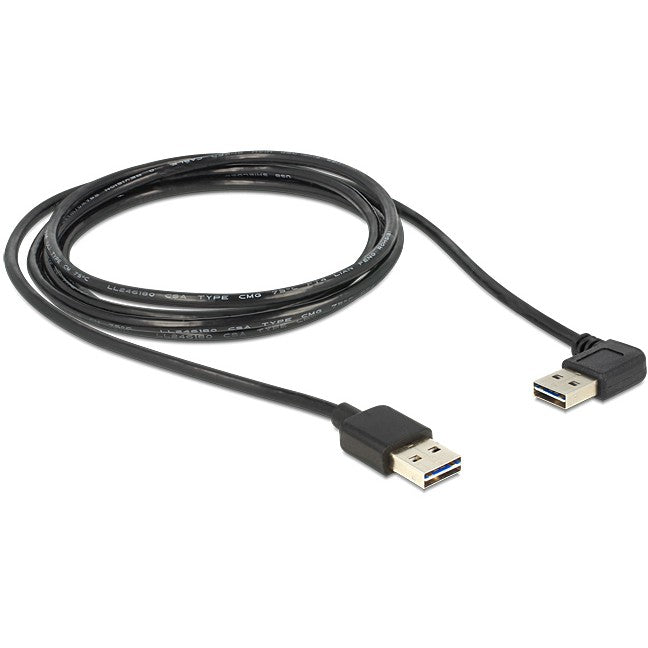 DELOCK Kabel EASY USB 2.0-A links/rechts gewinkelt Stecker > Stecker 1m