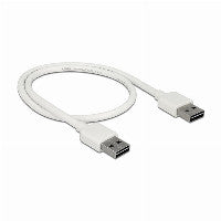 DeLOCK Kabel EASY-USB 2.0 Typ-A Stecker > EASY-USB 2.0 Typ-A Stecker 0.5 m weiss