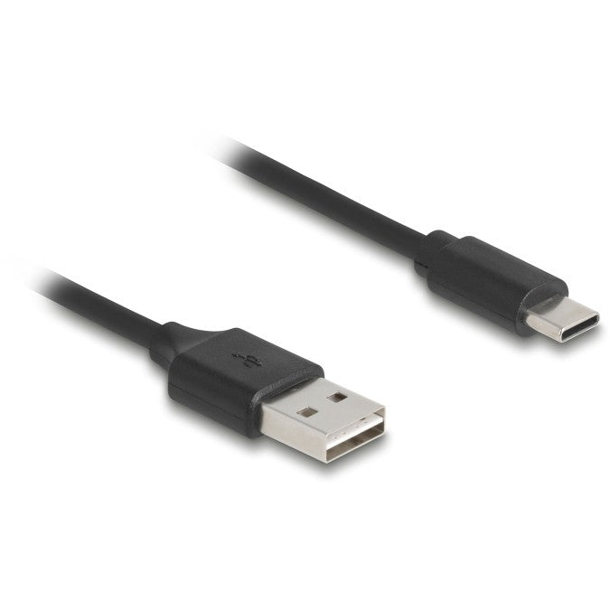 Delock Spiralkabel EASY-USB 2.0 Typ-A Stecker zu USB Type-C