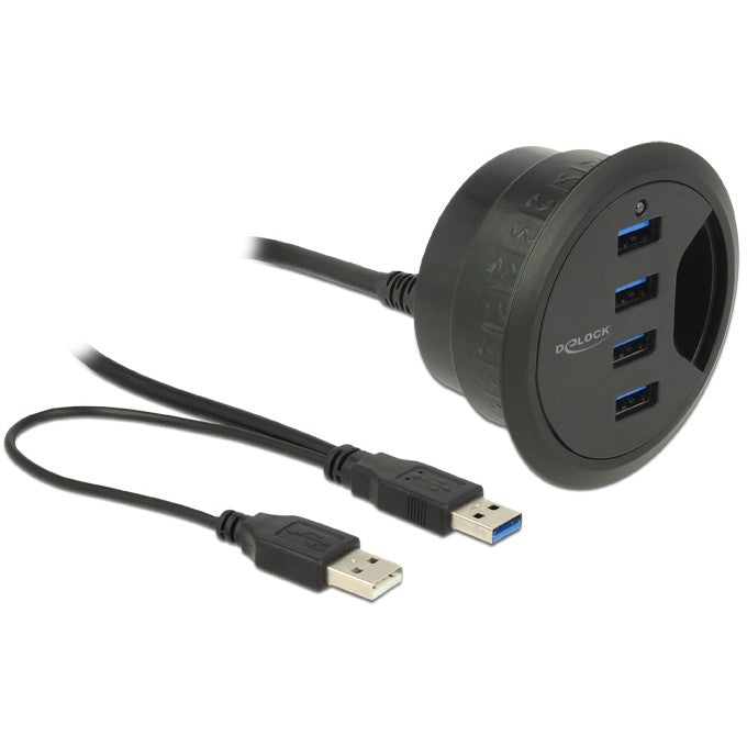 DELOCK Tisch-Hub 4 Port USB 3.0