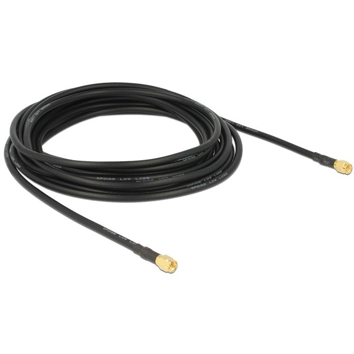 DELOCK HF SMA Stecker > SMA Stecker 5m LMR195 low loss