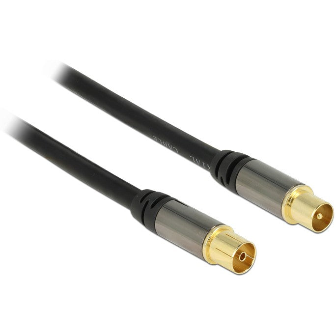 DELOCK Kabel IEC Stecker > IEC Buchse RG-6/U 1m