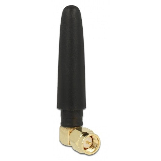 DELOCK LTE Antenne SMA Stecker 90 2 dBi omnidirektional starr schwarz