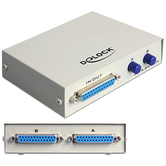 DELOCK DATA Switch 2-port Parallel manuell