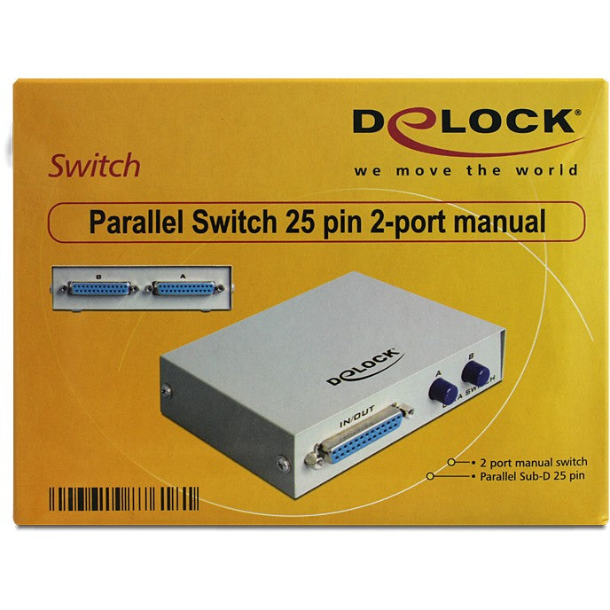 DELOCK DATA Switch 2-port Parallel manuell