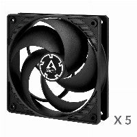 Arctic Lüfter P12 120mm PWM regulated (Black) 5-Pack – Ansicht 2