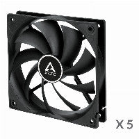 Arctic Lüfter 120*120*25 F12 Value Pack black (5pcs) – Ansicht 2