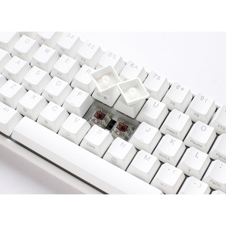 Ducky One 3 Classic Pure White Mini Gaming Tastatur. RGB LED - MX-Red (DKON2161ST-RDEPDPWWWSC1)