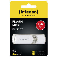 Intenso Flash Line USB-Stick 64 GB USB Typ-C 3.2 Gen 1 (3.1 Gen 1) Weiß