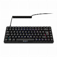 SHARKOON SKILLER SGK50 S3 PBT (schwarz. DE-Layout. Gateron G Pro 3.0 Yellow) – Ansicht 4