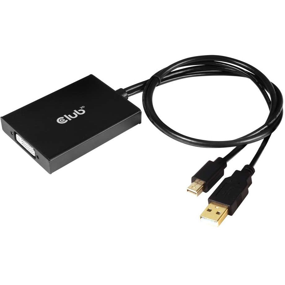 Club3D Adapter MiniDisplayport > DVI-D (Active Dual) St/Bu retail