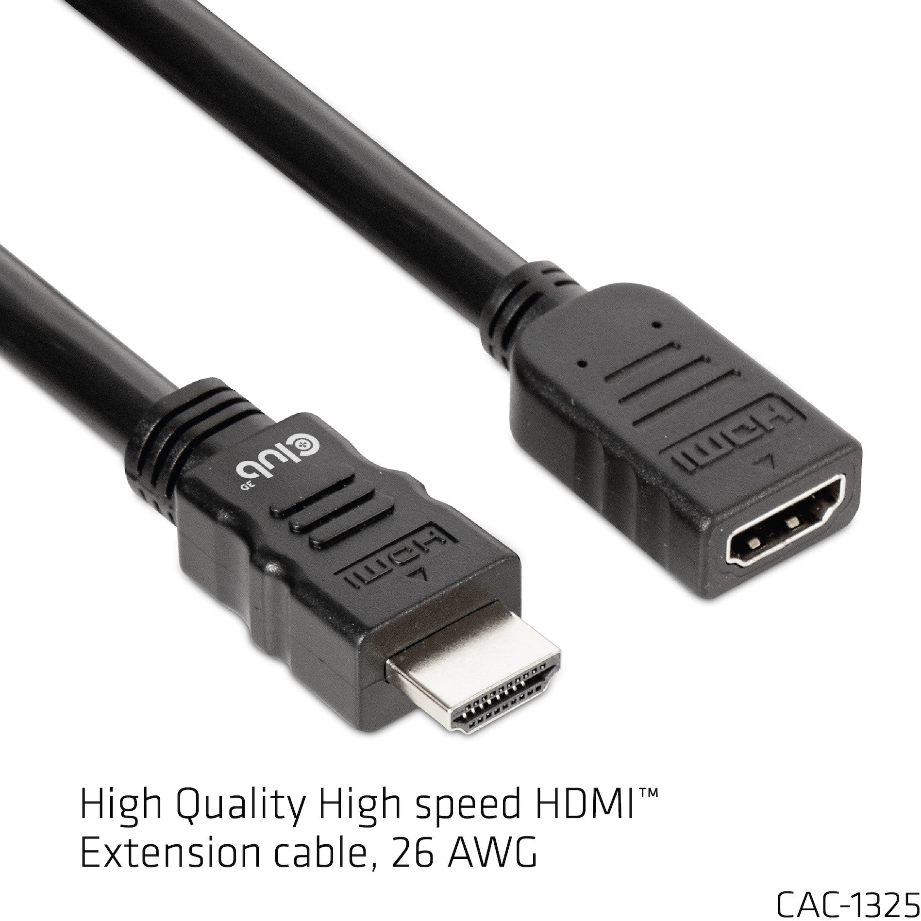 Club3D HDMI-Kabel 2.0 UHD-Verlängerungskabel 5 Meter St/Bu retail