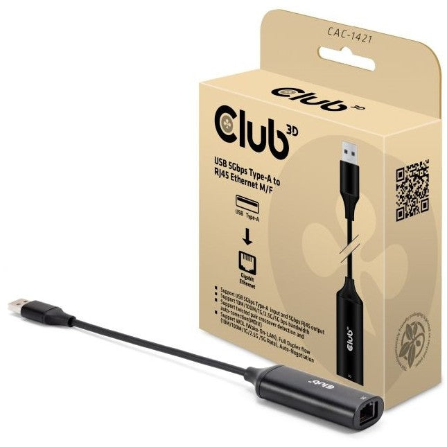 Club3D Adapter USB Typ A > RJ45 5Gbps