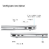 HP EliteBook 8 G1i AI PC Intel Core Ultra 7 255U Laptop 40,6 cm (16") WUXGA 32 GB DDR5-SDRAM 1 TB SSD Wi-Fi 7 (802.11be) Windows 11 Pro Silber