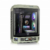 Thermaltake The Tower 600 ATX Mid Tower Green with Tempered Glass Side Panel and USB 3.2 Gen 2 Type-C, USB 3.2 Gen 1 Type-A Front Panel