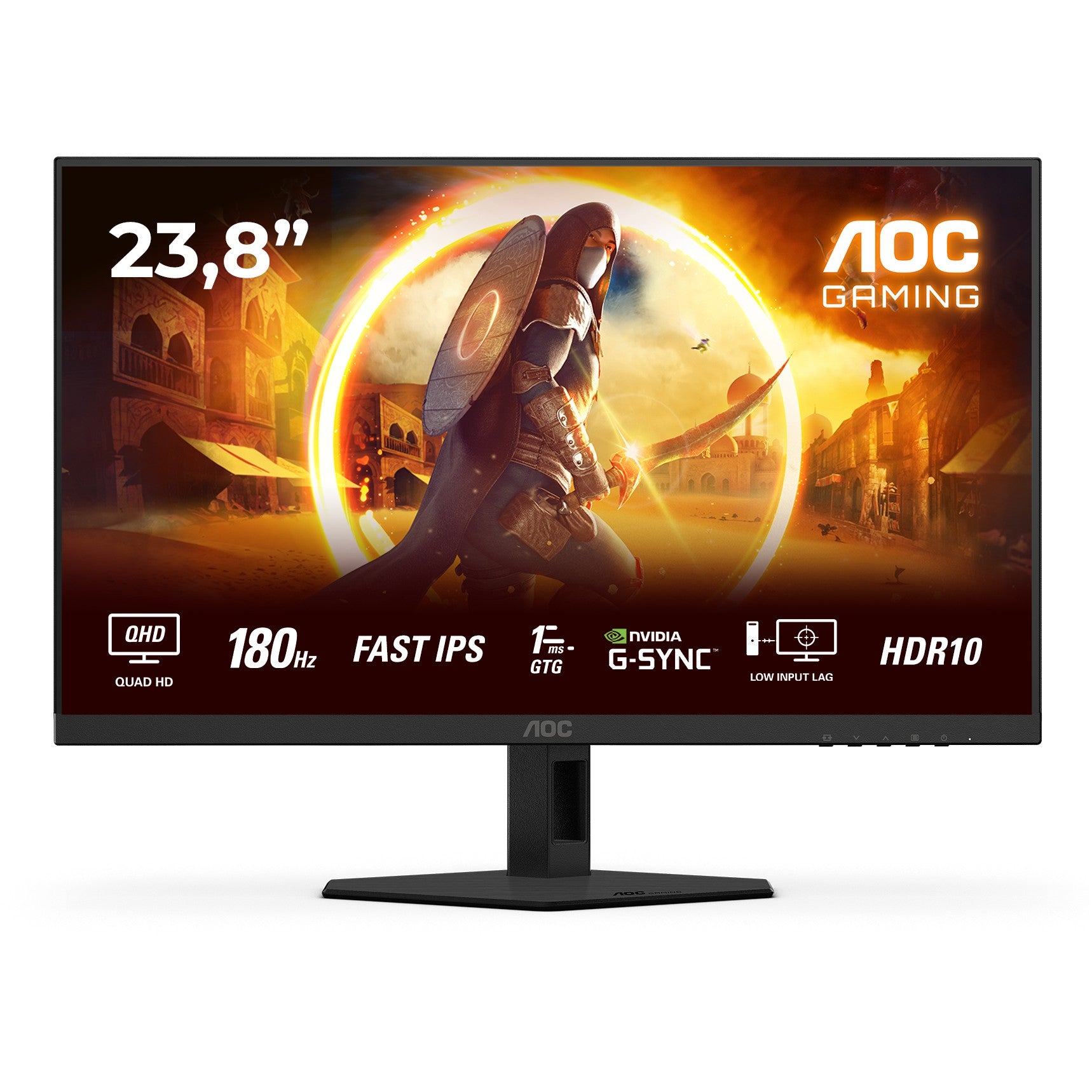 AOC 60.4cm (23.8") Q24G4RE 16:09 2xHDMI+DP IPS black-red