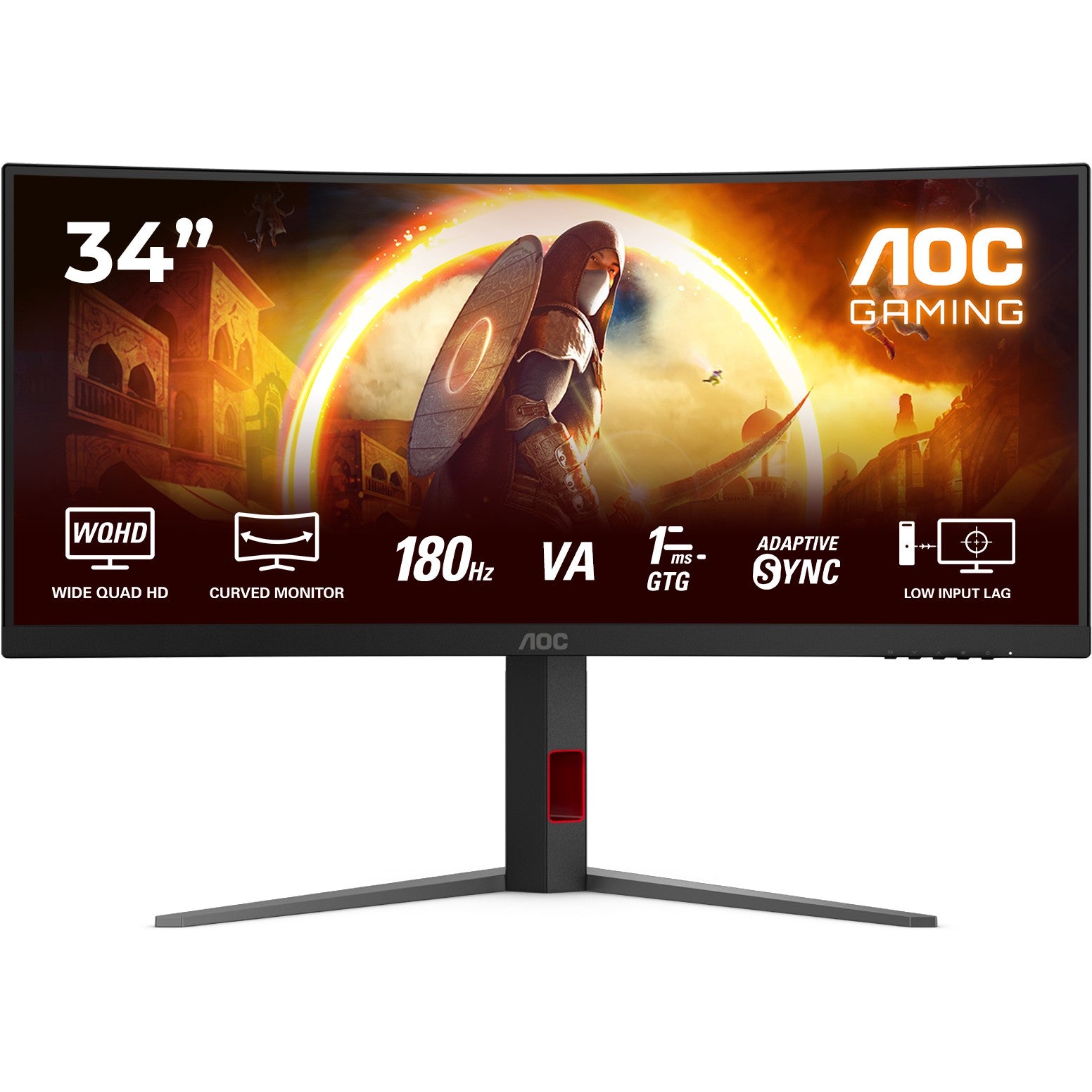 AOC 86.4cm (34") CU34G4 21:09 HDMI+DP black/red