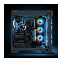140mm Thermaltake Pure Duo 14 ARGB Sync Radiator Fan Black 2 Pack