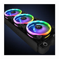 Thermaltake Riing Trio 14 RGB TT Premium Edition 140mm RGB PWM 60.68 CFM Black 3-Pack