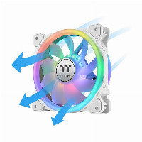 120mm Thermaltake SWAFAN 12 RGB Radiator Fan TT Premium Edition White 3 Pack