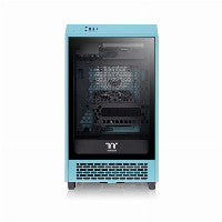 Thermaltake The Tower 200 Mini-ITX Tower Turquoise Tempered Glass Side Panel