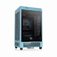Thermaltake The Tower 200 Mini-ITX Tower Turquoise Tempered Glass Side Panel