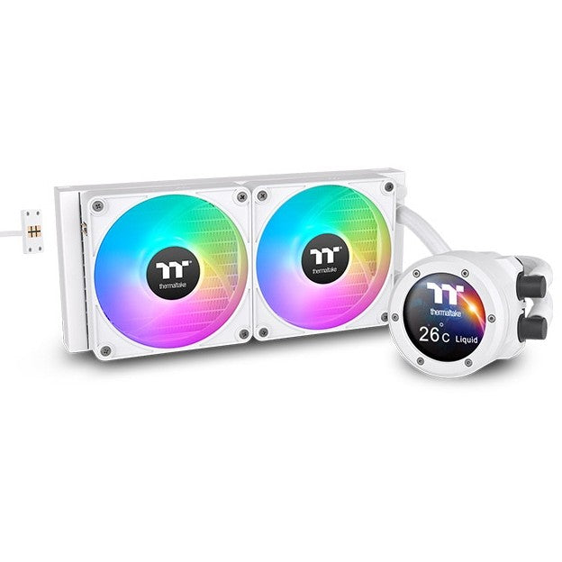 K Thermaltake Wasserkühlung TH240 V2 Ultra EX ARGB Sync All-In-One Liquid Cooler - Snow Edition