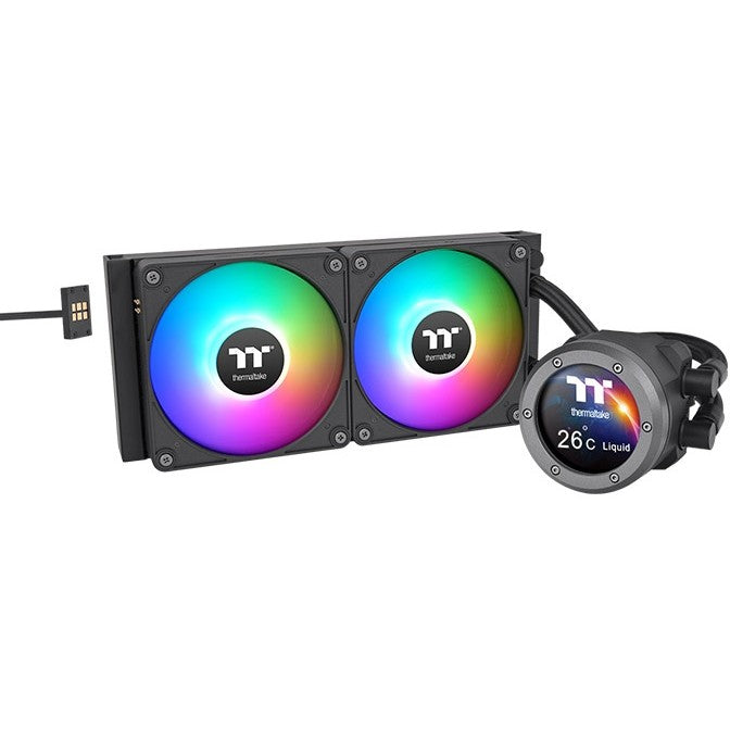 K Thermaltake Wasserkühlung TH240 V2 Ultra EX ARGB CPU All-In-One Liquid Cooler Black