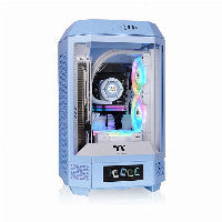 Thermaltake The Tower 250 Mini-ITX Tower Blue / White Tempered Glass Side Panel, USB 3.2 Gen 2 Type-C, USB 3.2 Gen 1 Type-A